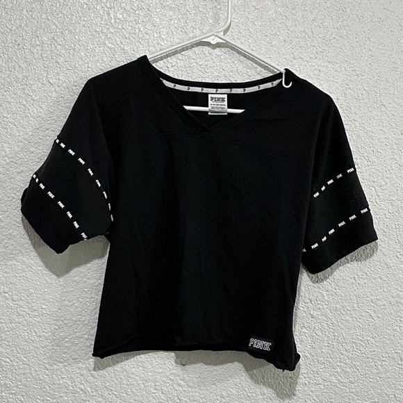 PINK XS Short Sleeved Oversized Crop - Picture 6 of 7